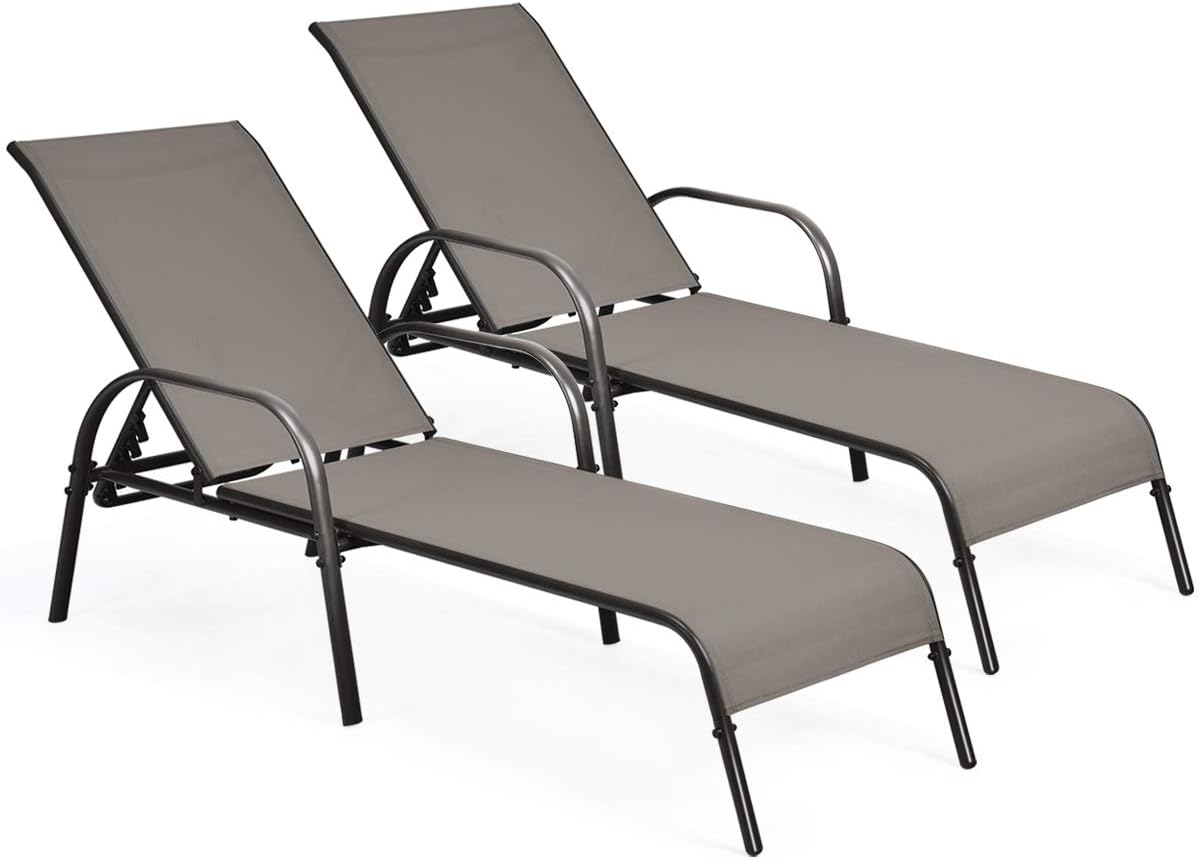 Poolside Balcony 1 Brown Reclining Chaise Chair With Wheels For Beach Yard Patio Lounge Recliner Chair W 6 Adjustable Backrest Tangkula Outdoor Aluminum Chaise Lounge Patio Lawn Garden Patio Seating Fcteutonia05 De
