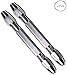 JEWEL TOOL (2 Pack) Double Ended Pin Vise | 0.5mm to 3mm Capacity | Stainless Steel, 3.5