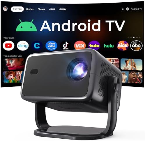 4K Unterstützung Smart Beamer KI Sprachsteuerung & Fernbedienung per App