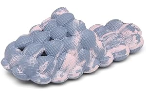 SCECOCRS Kids Bubble Slides Golf Ball Shoes, Boys Girls Funny Lychee Massage Bubble Slippers, Non-Slip Thick Sole House Slippers Shower Sandals