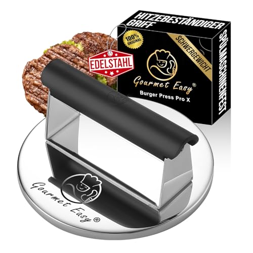 Burger Press Stainless Steel Burger Smasher with Heat-resistant Handle Dishwasher Safe Burger Press Professional Patty Press Perfect for Grilling/Roasting Meat Smash Burger Press