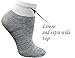 Yomandamor Women's 5 Pairs Bamboo Low Cut Diabetic/Casual Socks with Cushion Sole and Seamless Toe, L Size