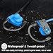 Bluetooth Headphones,ANBES IPX7 Waterproof Wireless Earbuds,Sports Earbuds with Ear Hooks & Mic, HD Stereo Sound in-Ear Bluetooth Earbuds, Up to 8 Hours Playing Time Gym Running (Blueblack)thumb 3