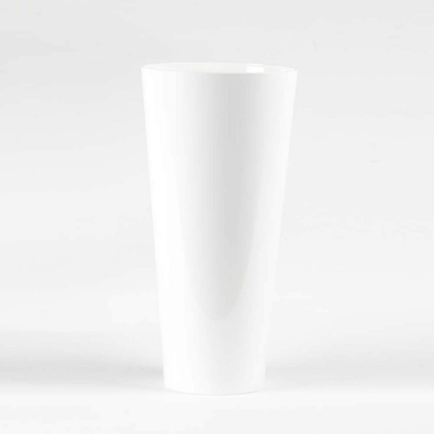 Acrylic Conical Vase - White - 35 centimetre