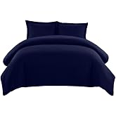 550-Thread-Count King Sheet Set - 100% Combed Cotton, Deep Pocket, Navy Blue, 4-Piece - View #3