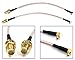 Pack of 2 RF RG316 Pigtail SMA Female Antenna Connector to MMCX Male Coaxial Cable Adapter Right Angle (4 inch (10 cm))