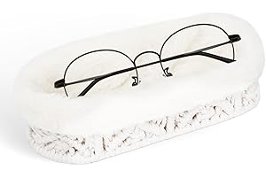 OPULANE Glasses Holder,Anti-scratch Plush Lined Eyeglass Holder Stand for Nightstand Desk Storage Organizer