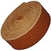TOFL Genuine Top-Grain Leather Strap | 72 Inches Long | 1 Inch Wide | 9/64 Inch Thick (8-9 oz) | 1 Leather Strip for DIY Arts & Craft Projects, Clothing, Jewelry, Wrapping | Tan