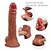 ANFEI Double Layered Silicone Dildo Hyper Realistic Premium Sex Toy 9 Inch Big Dildos Consoladores with Suction Cup