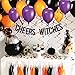 Supla Halloween Party Decoration Supplies Paper Streamers Backdrop Orange Purple Black Halloween Latex Balloons Bulk Twirly Whirlys Hand Inflator Pump for Halloween Festival Holiday