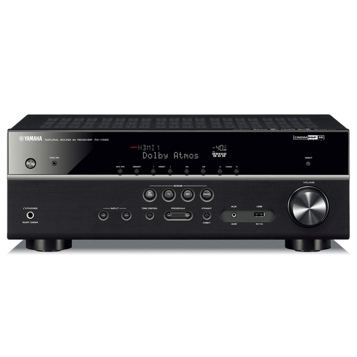 Yamaha RX-V585BL 7.2 Channel AV Receiver with Wi-Fi