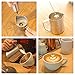 Sedhoom Milk Frother Handheld Double Spring Whisk Head Powerful Electric Milk Frother with Additional Single Spring Whisk Head