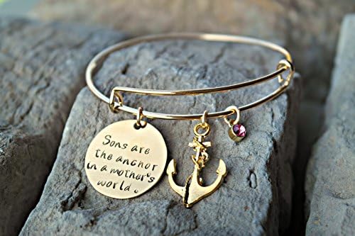 Mother Son Bracelet - Anchor Bracelet - Anchor Charm Bracelet - Mother Anchor Bracelet - Mother Son Anchor Bracelet - Mother Gift Idea