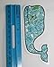 Vineyard Vines Hibiscus Whale Vinyl Sticker Decal (Blue/White/Green/Black)