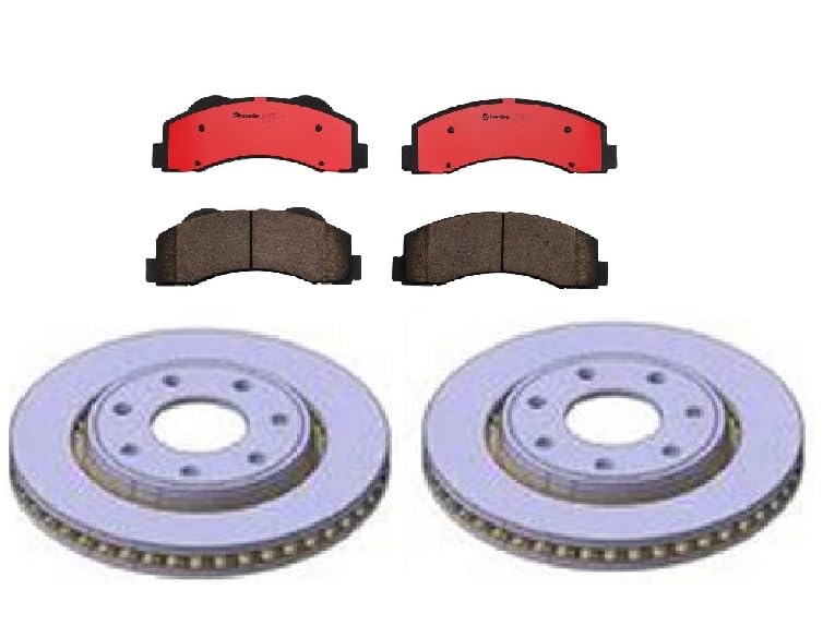 Photo 1 of Brembo - Front Brake Kit for Ford F-150 2014-2010 - Ceramic Brake Pads (P24166N) and Rotors (09.C274.21). Kit KT00544