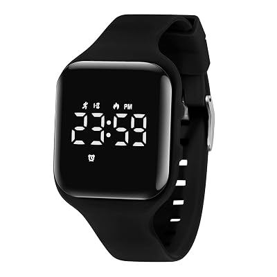 A ALPS Kids Watches for Girls Boys Digital Sport Watch with Step Counter Pedometer Vibration Alarm Clock, No App Waterproof Fitness Tracker Kids Watch Boys Girls Teens Students Ages 5-16