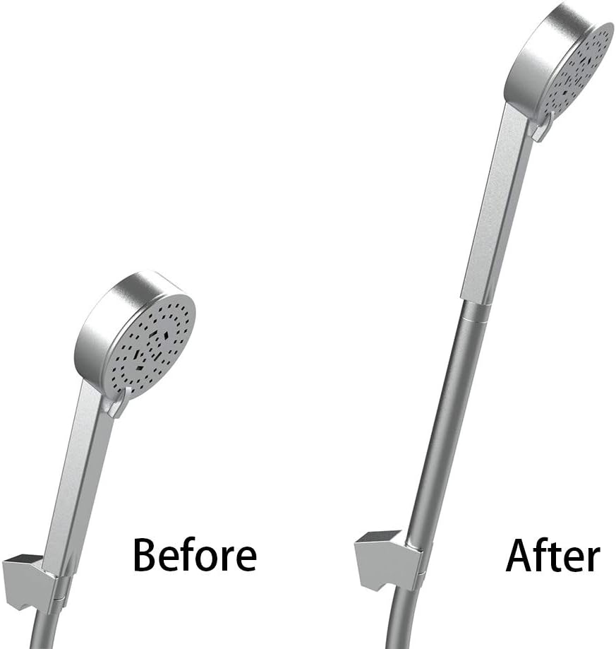 Maxforyou Straight 20cm Universal G1/2" Handheld Shower Extra Hose Pipe for Shower Head and Hose Extension Arm - Image 5