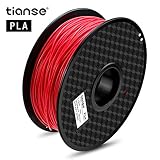 TIANSE Red PLA 3D Printer Filament, 1 kg Spool, 1.75 mm, Dimensional Accuracy +/- 0.03 mm