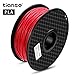 TIANSE Red PLA 3D Printer Filament, 1.75mm Diameter Tolerance +/- 0.03 mm, 2.2lb Spool