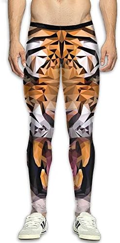 DOPPYENG Camo Tiger Mens Fitness Sports Compression Tights Pants