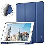 Ztotop Newest iPad 9.7 Inch 2018/2017 Case with Pencil Holder - Lightweight Soft TPU Back Cover with Auto Sleep/Wake, Protective for Apple iPad 6/5th Generation(A1822/A1823/A1893/A1954),Blue