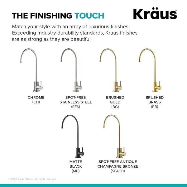 KRAUS PURITA 100% LEAD-FREE KITCHEN WATER FILTER FAUCET IN MATTE BLACK, FF-100MB
