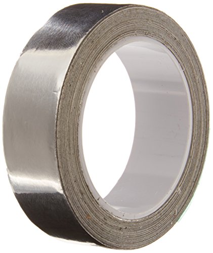 TapeCase Silver Aluminum Foil Tape with Conductive Acrylic Adhesive, Converted from 3M 1120, 6 yd Length, 0.625" Width, Roll