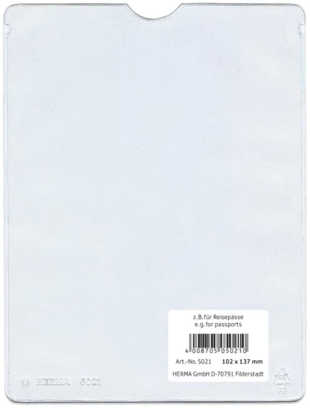 Herma 5022 ID Socket A6 Glass Clear