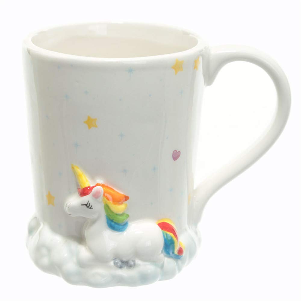 Magical 3D Microwave Hand Painted Rainbow Unicorn Mug,Owl Mug for Christmas Gifts, Birthday Gifts, Party Favors (I Don\'t Believe in Humans)