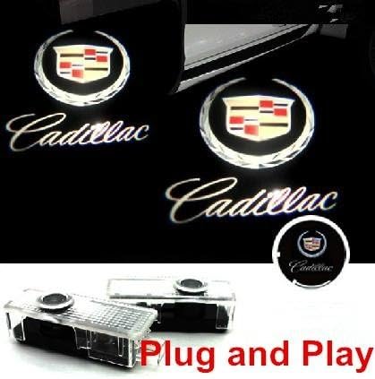 Cadillac oem factory ghost puddle logo light x2 ships from ohio