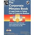 Corporate Minutes Book A Legal Guide to Taking Care of Corporate Business