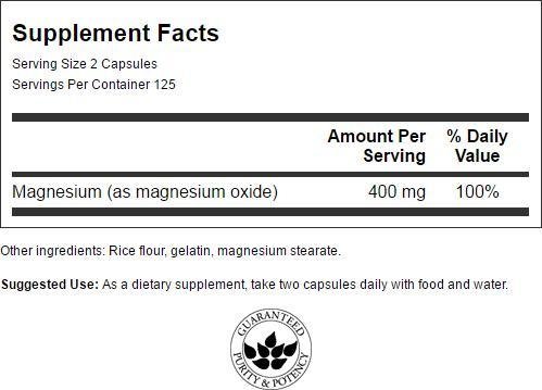 Swanson Magnesium 200 Milligrams 250 Capsules - //medicalbooks.filipinodoctors.org