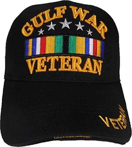 U.S. Army, Navy, Airforce, Veteran Military Cap Velcro Multi Color (Gulf War Veteran-02)