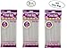 Set of 3 Darice 28-003V 4-Inch-by- 9-Inch Clear Treat Bag 60-Piece Pack