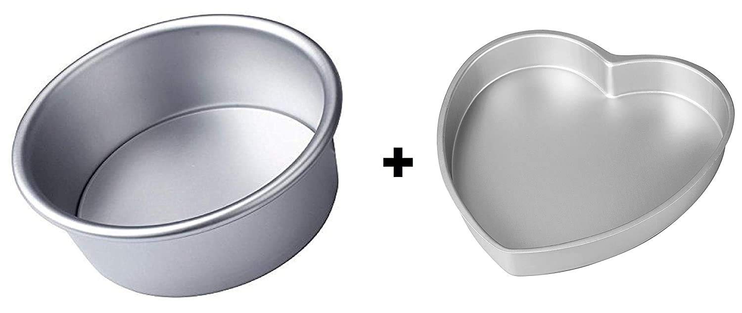 Buy Square Lemon Aluminium Heart Shape Cake Mould 7 Inch & Aluminium