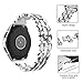 TOYOUTHS Compatible with Samsung Galaxy Watch 7/FE/6/5/4 40mm 44mm Bands, 20mm Metal Chain Strap for Galaxy Watch 6 Classic 43mm 47mm/Watch 5 Pro 45mm/Watch 4 Classic/Watch 3 41mm/Active 2, Silver