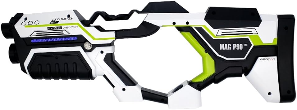 Amazon Com Mag P90 Vr Gun Controller For Htc Vive Steam Vr Virtuix Omni Treadmill Customized Green White Limited Edition Virtual Reality Trademark Protect Computers Accessories