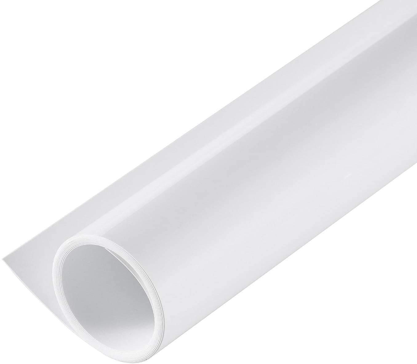 Selens 80x150cm Food Photography Backdrop PVC Background White Vinyl Photo Studio Waterproof Matte for Product Flat Lay Props Pet Cosmetics Jewelry Shooting Video - White