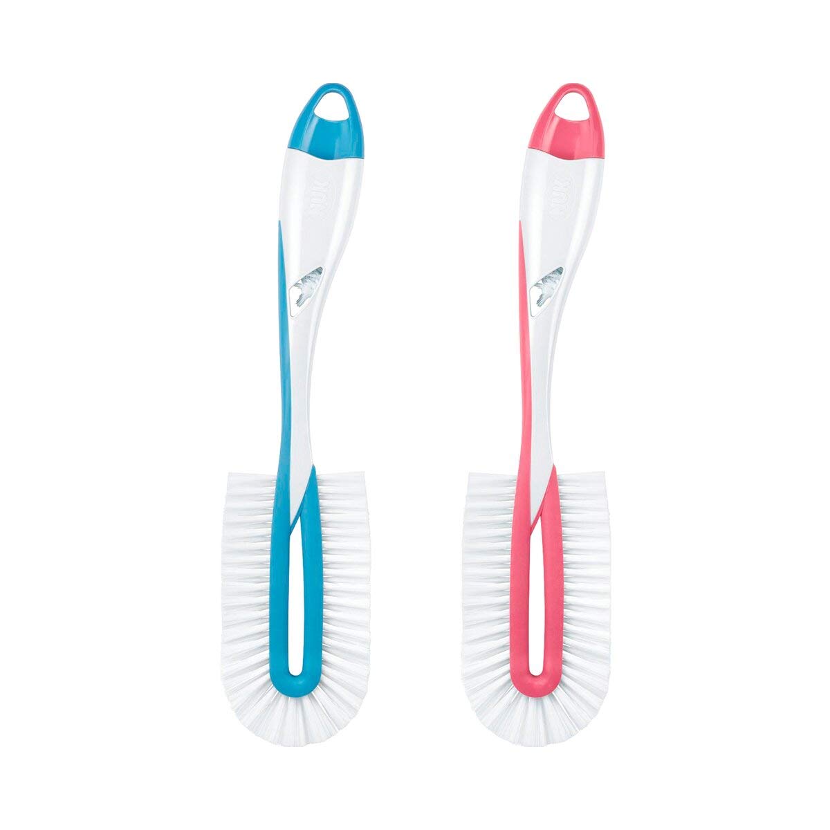NUK 10256372 Flaschenbürste Twist für die gründliche und schonende Reinigung von Babyflaschen inklusive Saugerbürste, Farbe nicht frei wählbar, 1 Stück