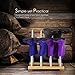 INNOKA 4 Pairs Boot Rack Organizer, Standing Wooden & Aluminum Storage Holder Hanger For Riding Boots, Rain Boots, Shoes - Easy to Assemble, Space-Saving, Keep Boots In Shape