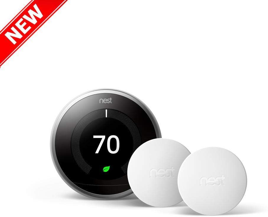 NEST Learning Thermostat + 2 SENSORS BH1252
