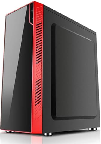 370 * 188 * 412Mm Juegos De PC Caja De La Computadora, Transparente Refrigeración Jugador Escritorio Chasis ATX RGB Vertical Acrílico Completo del Lado