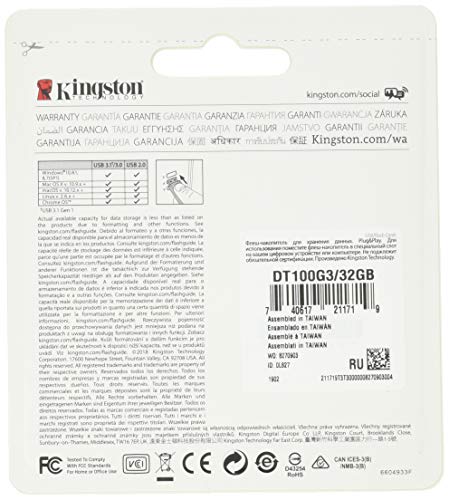 4 Kingston+Digital+32GB+DataTraveler+DT100G3