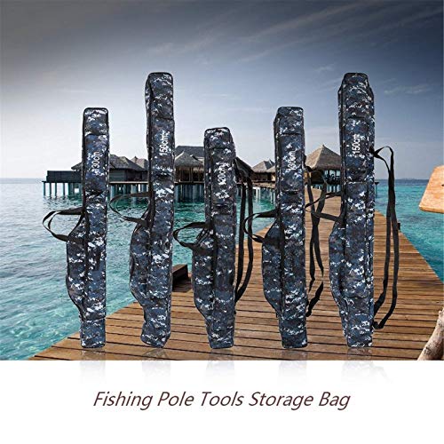 PQXOER Angeltasche Faltbare weiche Angeltasche Angelrute Werkzeug Aufbewahrungstasche – Bild 4