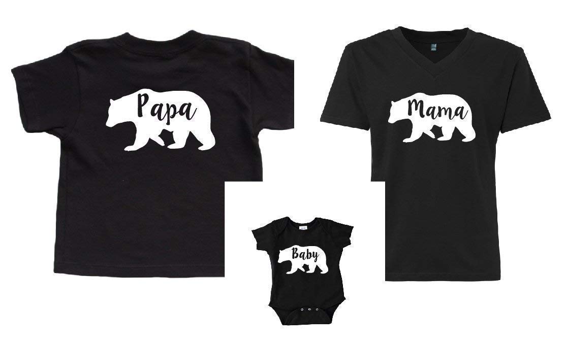 mama papa baby bear shirts