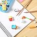 Greentime 90 Pencil Erasers - 3D Mini Cute Animal Erasers for Birthday Party Favors, Desk Pets, School Carnival Prizes, Back-to-School Prize Box Toys