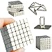 Magnetic Building Block Cubes, MOYANG Magnet Sculpture Square 5mm 216P DIY Building Puzzle Office & Stress Relief and Intelligence Learning