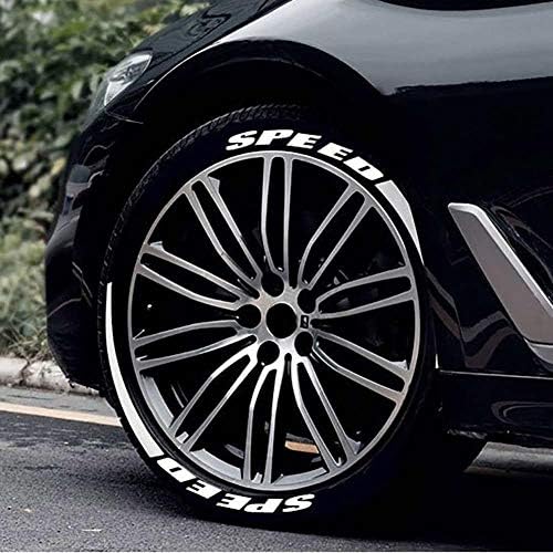 Car Tire Stickers Tyre Lettering Stickers Car Universal 3D Tire Decals Wheel Stickers Kits Car Tire Personalized Styling Wheel Label Personalized