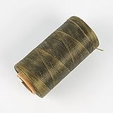 284yrd Grass Green Leather Sewing Waxed Thread 150D 1mm Leather Hand Stitching 125g