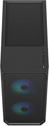 Fractal Design Focus 2 RGB Black ATX Gaming Case Tempered Glass view 3